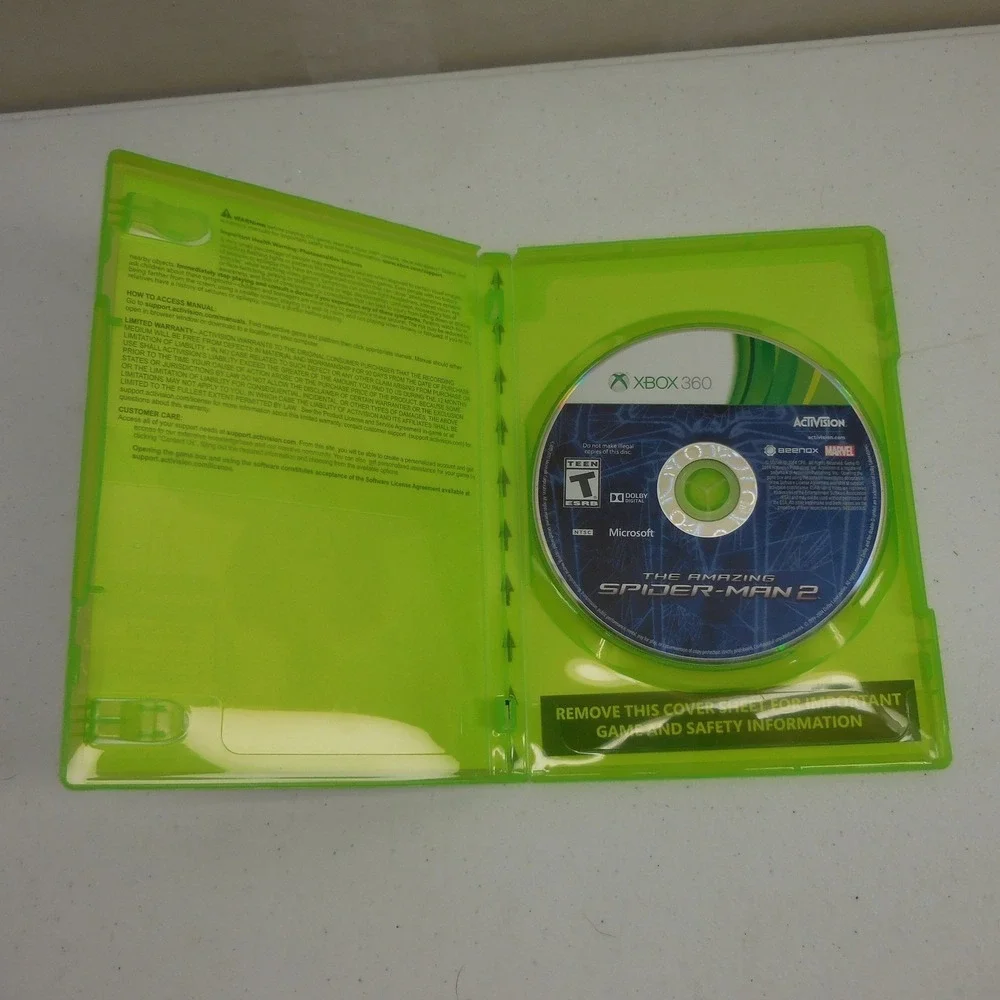 The Amazing Spider-Man 2 Xbox 360 Marvel Activision Beenox Video Game 2014